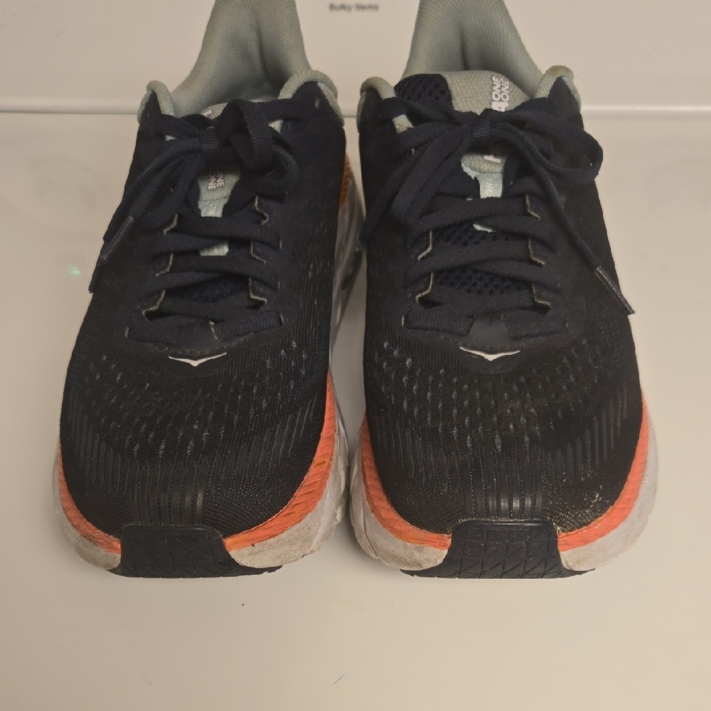 Hoka Black and Orange Athletic Shoes - Picture 3 of 4